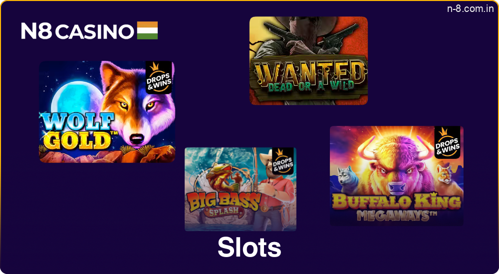N8 Casino hosts an extensive library of high-quality slot machines